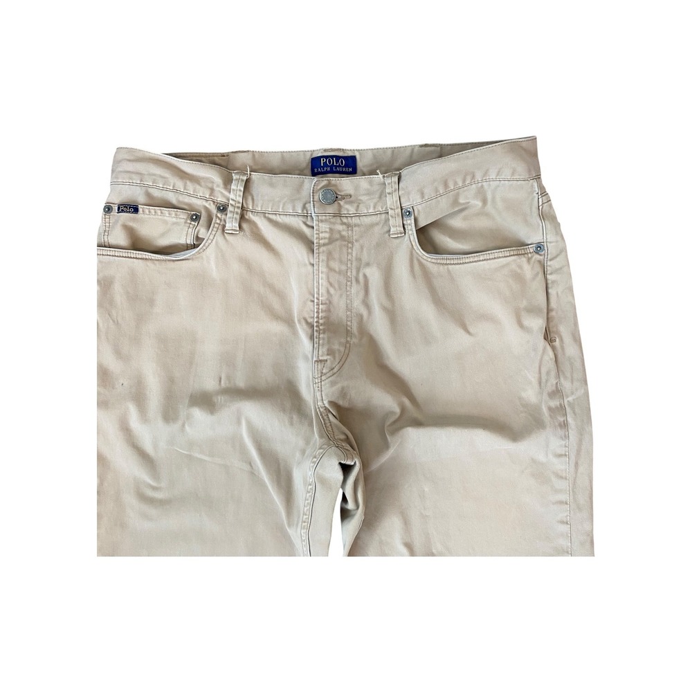 Polo Ralph Lauren Men's Pants Size 36x32 Beige Casual Chinos Trousers - Picture 2 of 9